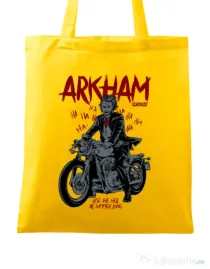 Sacosa din panza Arkham garage Galben