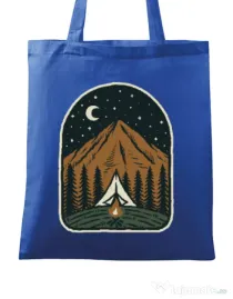 Sacosa din panza Camp mountain night Albastru regal