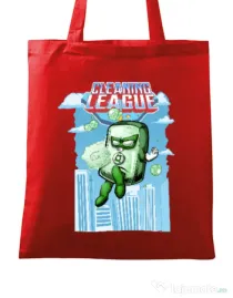 Sacosa din panza Cleaning league Soap Rosu