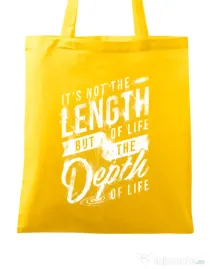 Sacosa din panza Depth of life Galben