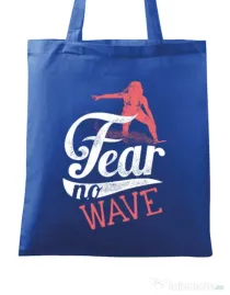 Sacosa din panza Fear no wave Albastru regal