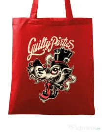 Sacosa din panza Guilty parties Rosu