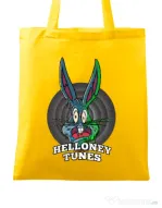 Sacosa din panza Helloney tunes Galben