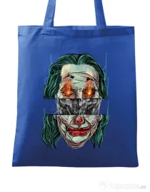 Sacosa din panza Joker skull Albastru regal