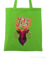 Sacosa din panza Lets get lost Verde mar