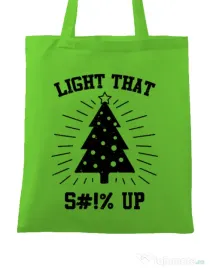 Sacosa din panza Light that up Verde mar