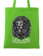 Sacosa din panza Lion king Verde mar