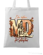 Sacosa din panza M&D 21 Alb