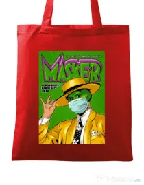 Sacosa din panza Masker Rosu