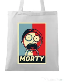 Sacosa din panza Morty Alb