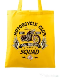 Sacosa din panza Motorcycle club Galben