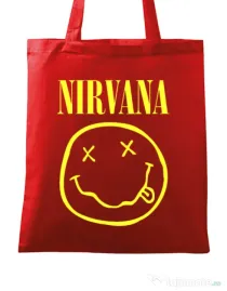 Sacosa din panza Nirvana Rosu