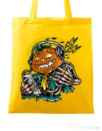Sacosa din panza Pumpkin Music Galben