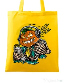 Sacosa din panza Pumpkin Music Galben