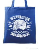 Sacosa din panza Skull symbol Albastru regal