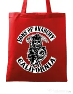 Sacosa din panza Sons of anarchy Rosu