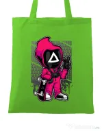 Sacosa din panza Squid Game 4 Verde mar
