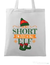 Sacosa din panza Tall Elf Alb