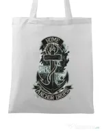 Sacosa din panza The anchor drops Alb