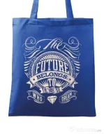 Sacosa din panza The future Albastru regal