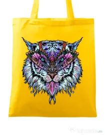 Sacosa din panza Tiger buterfly Galben