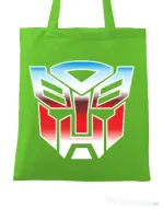 Sacosa din panza Transformers Verde mar