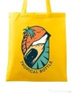 Sacosa din panza Tropical bottle Galben