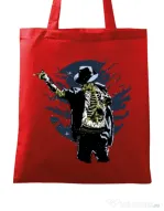 Sacosa din panza Zombie pop Rosu