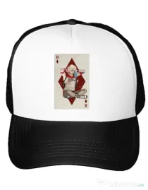 Sapca personalizata Harley Card Alb