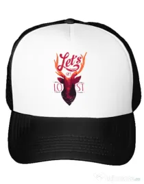 Sapca personalizata Lets get lost Alb