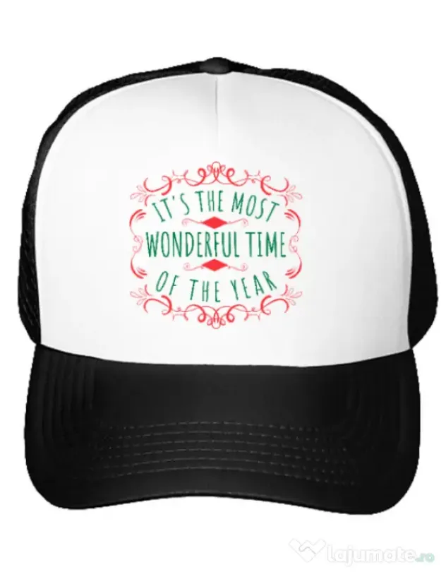 Sapca personalizata Most wonderful time Alb