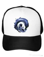Sapca personalizata Surfing in space Alb