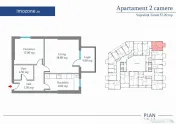 Apartament 2 Camere | 57.2 mp | Bloc Nou | Metrou Pacii /...