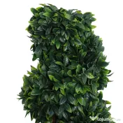 Outsunny Plantă Artificială Decorativă Buxus în Spirală cu Ghiveci Inclus, Ф32x120 cm, Verde | Aosom Romania 