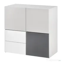 HOMCOM Dulap multifunctional cu sertare si usi, mobilier pentru Camera de zi Dormitor Birou
