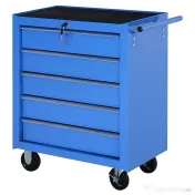 Homcom Carucior Atelier – Organizator 5 Sertare pentru Ustensile 