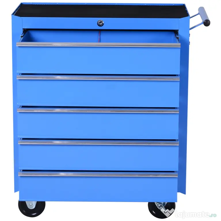 Homcom Carucior Atelier – Organizator 5 Sertare pentru Ustensile