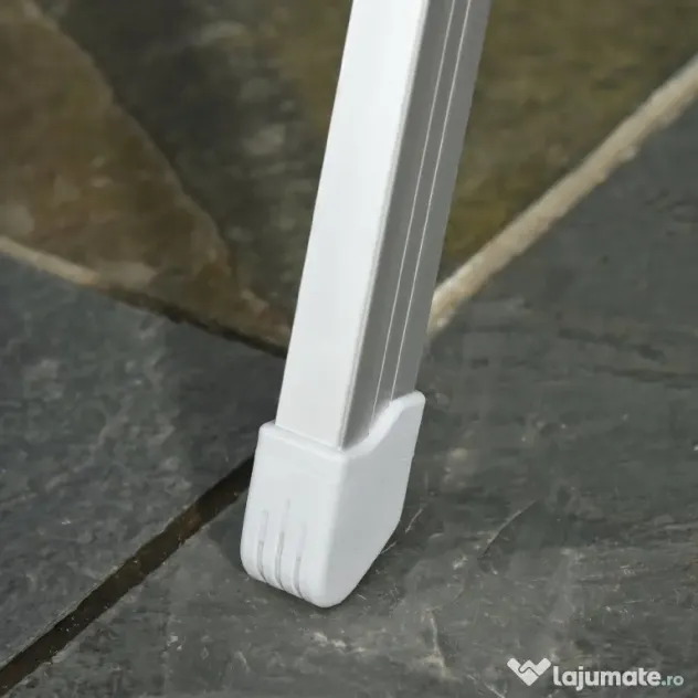 Outsunny Scaun de Pescuit Pliabil cu Cotiere și Spătar Înălțat Reglabil, 75x61.5x76-115 cm, Gri | Aosom Romania