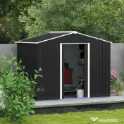 Outsunny Magazie de depositare Gradina cu 2 usi Glisante de ventilatie, Otel 