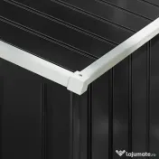 Outsunny Magazie de depositare Gradina cu 2 usi Glisante de ventilatie, Otel 