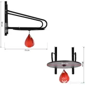 HOMCOM Sac de Box Forma Par Rapid cu Platforma si Accesorii Incluse 