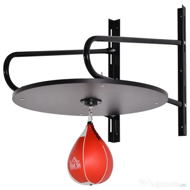 HOMCOM Sac de Box Rapid cu Formă de Par, Platformă, Accesorii Incluse, Antrenament Box | Aosom Romania