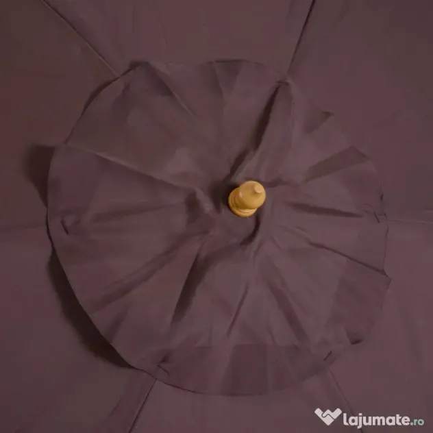Outsunny Umbrelă de Soare pentru Grădină, Structură din Lemn, Φ250 cm, Ideală pentru Exterior | Aosom Romania