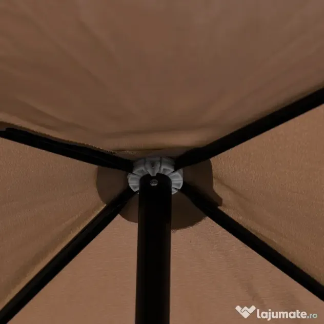 Outsunny Umbrelă Pătrată Externă, Protecție UV, 200x200cm, Design Modern, Cafea | Aosom Romania