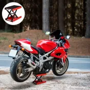 Durhand Suport de Ridicare Motociclete Ridicare Foarfeca din Otel cu Platforma Acoperita cu Cauciuc 