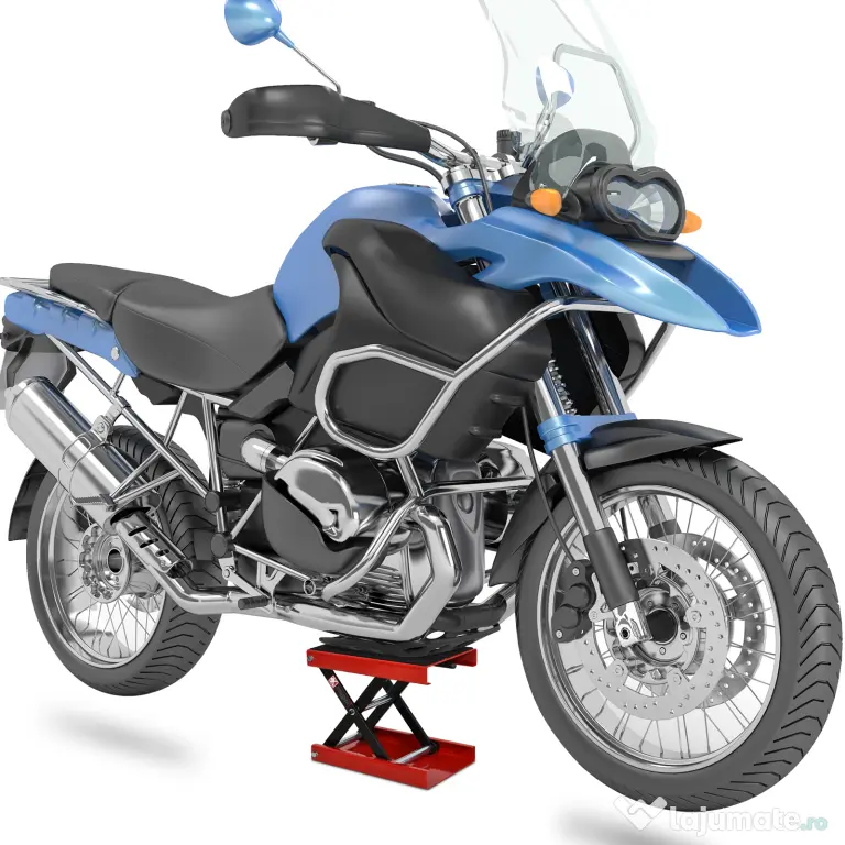 Durhand Suport de Ridicare Motociclete Ridicare Foarfeca din Otel cu Platforma Acoperita cu Cauciuc