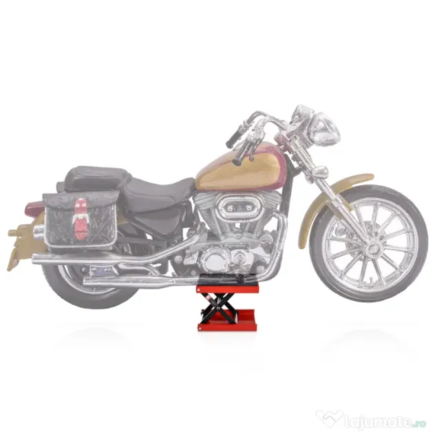 Durhand Suport de Ridicare Motociclete Ridicare Foarfeca din Otel cu Platforma Acoperita cu Cauciuc