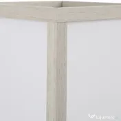 HOMCOM Lampa de Podea cu 3 Polite Integrate Cuplare E27 Putere 40W Stejar 