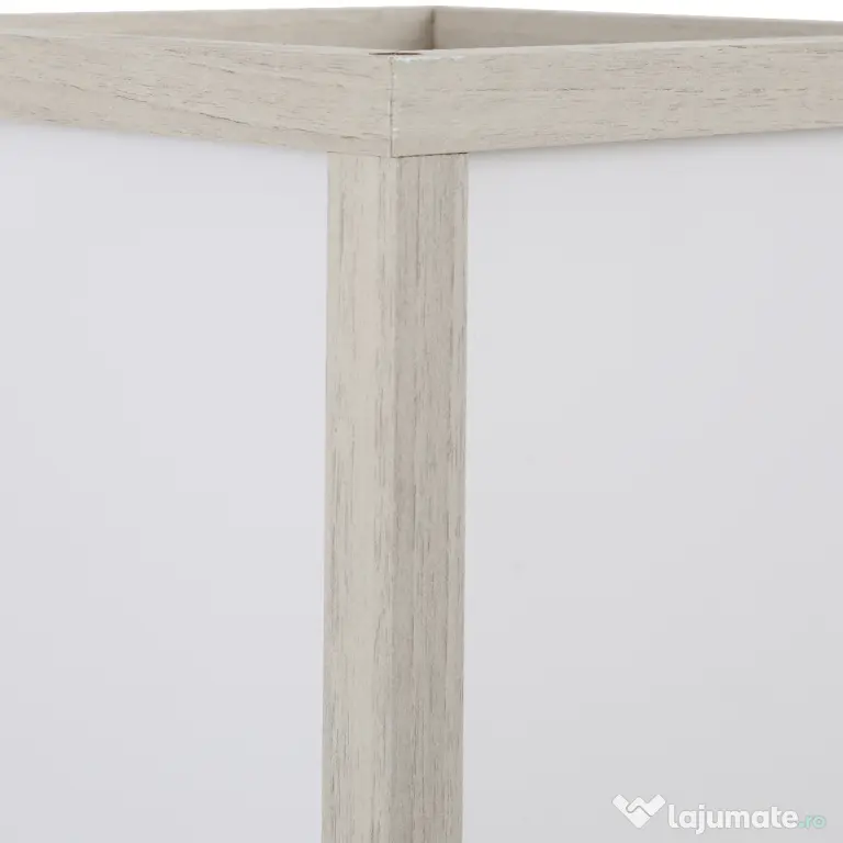HOMCOM Lampă de podea cu rafturi integrate, Suport E27, 40W, Design Modern din MDF, 26x26x160cm, Stejar | Aosom Romania