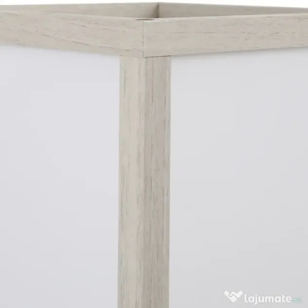 HOMCOM Lampă de podea cu rafturi integrate, Suport E27, 40W, Design Modern din MDF, 26x26x160cm, Stejar | Aosom Romania